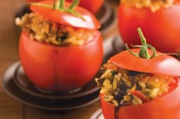 Mushroom Rice Tomato Pots